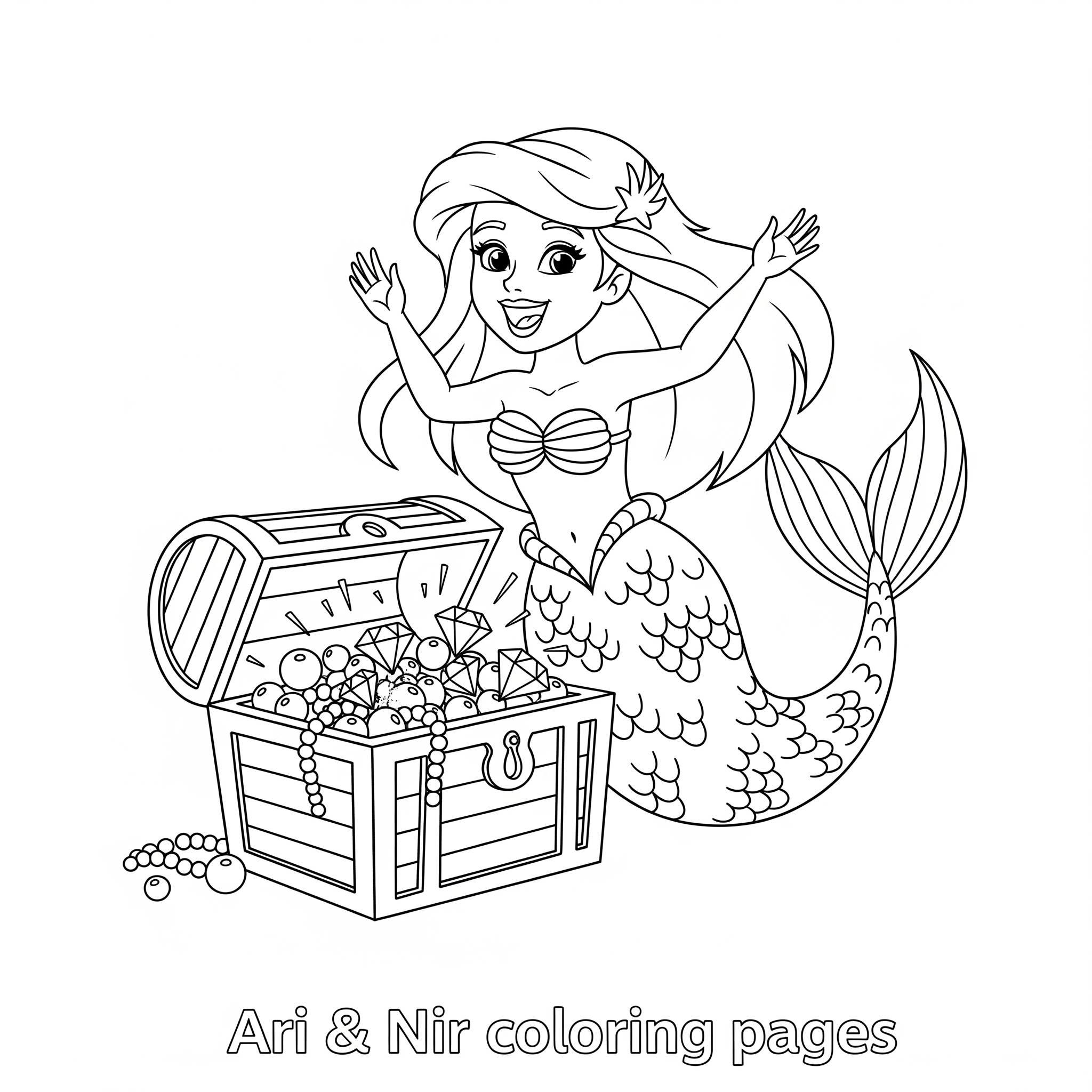 Mermaid with treasure