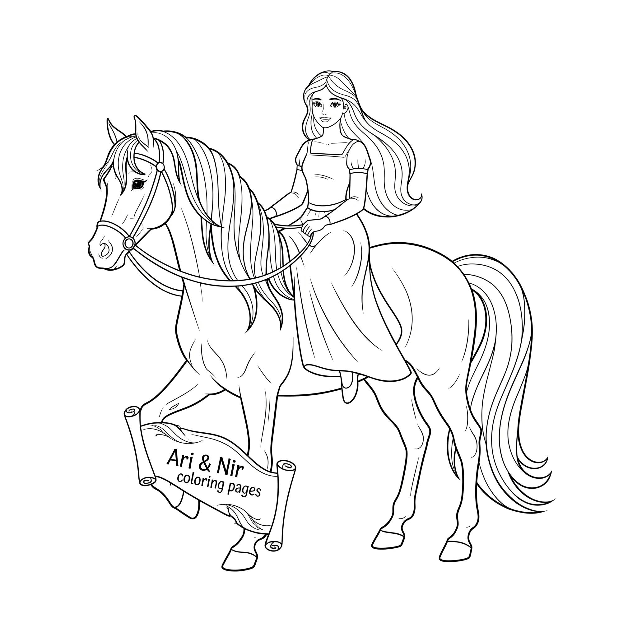Princess on a horse