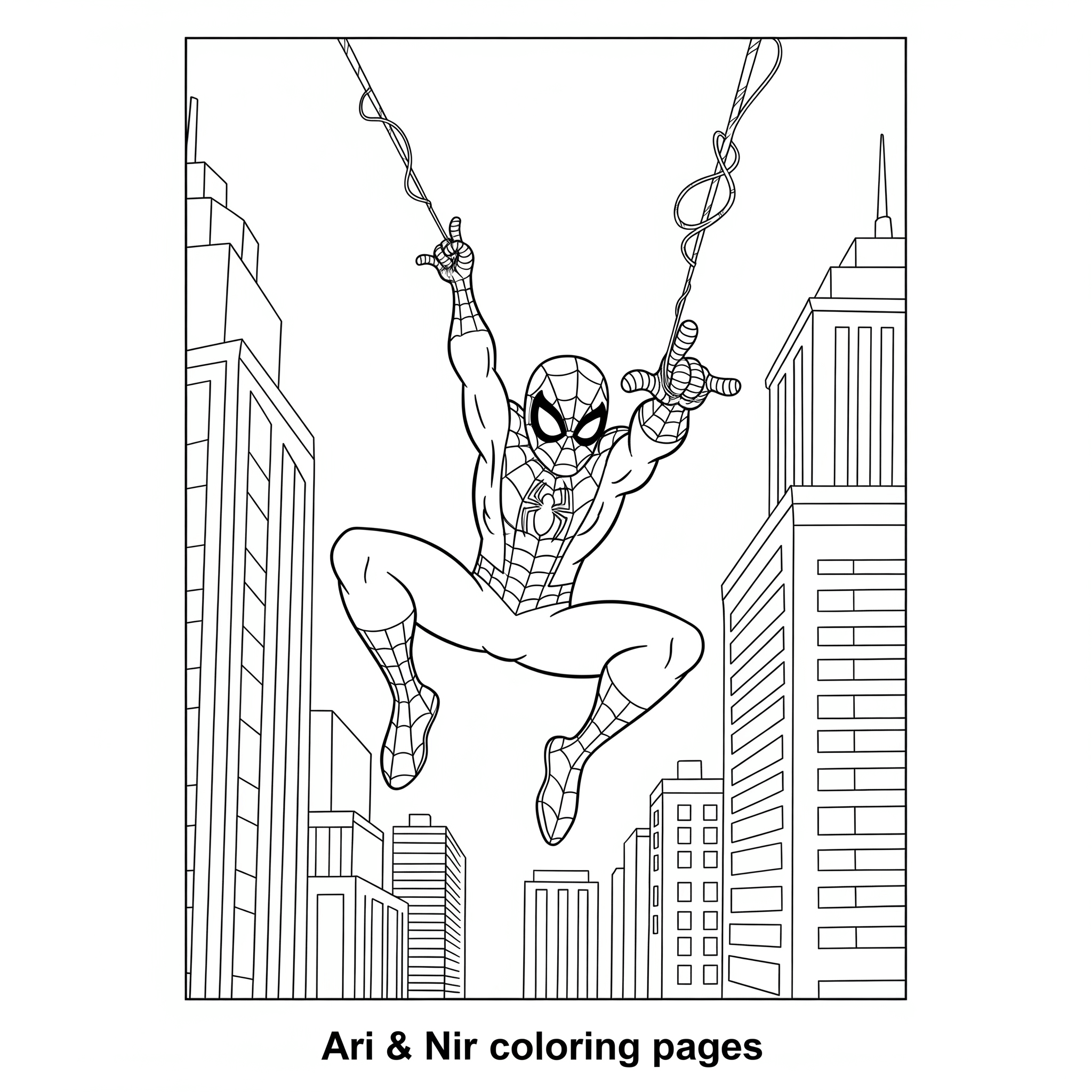 Swinging superhero