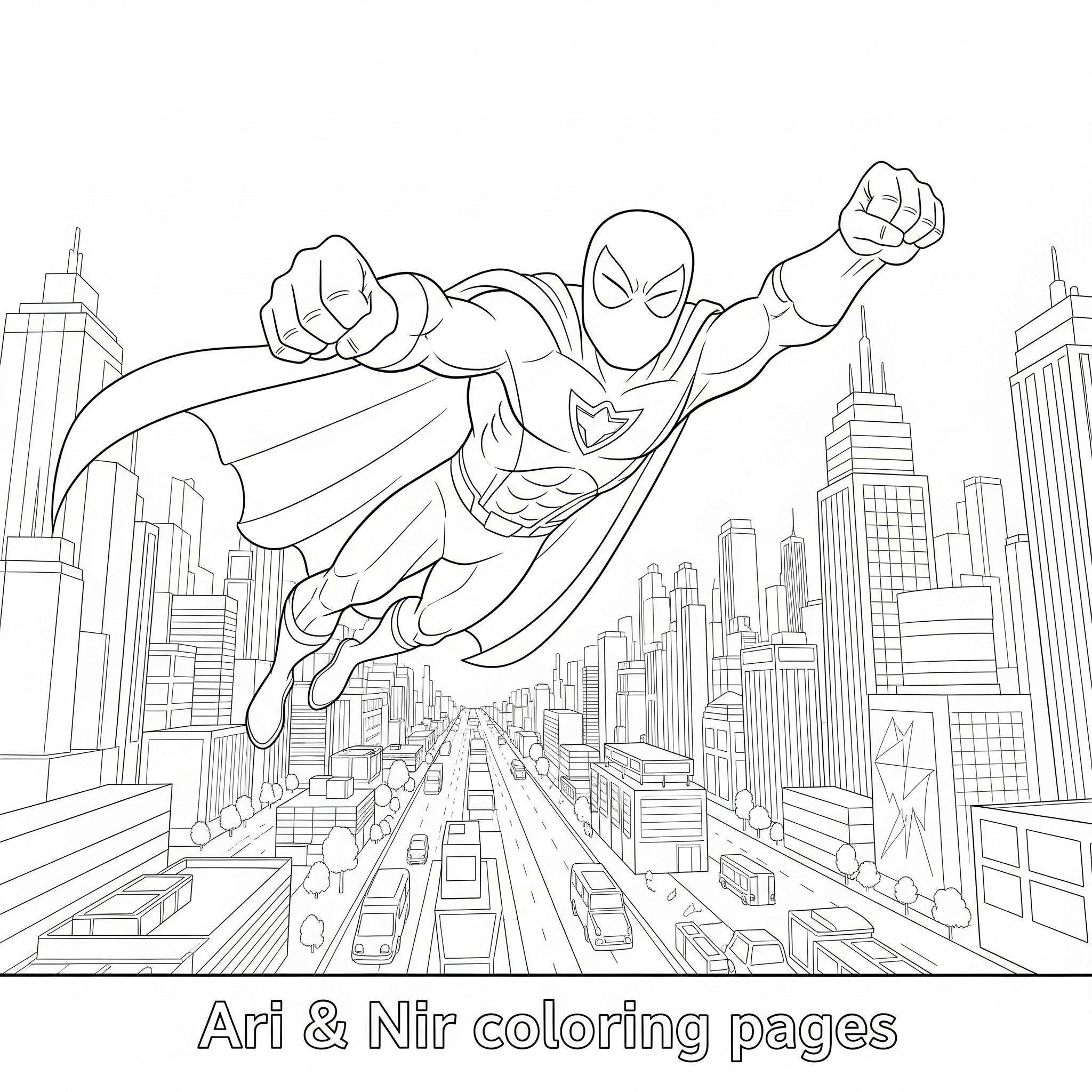 Flying superhero