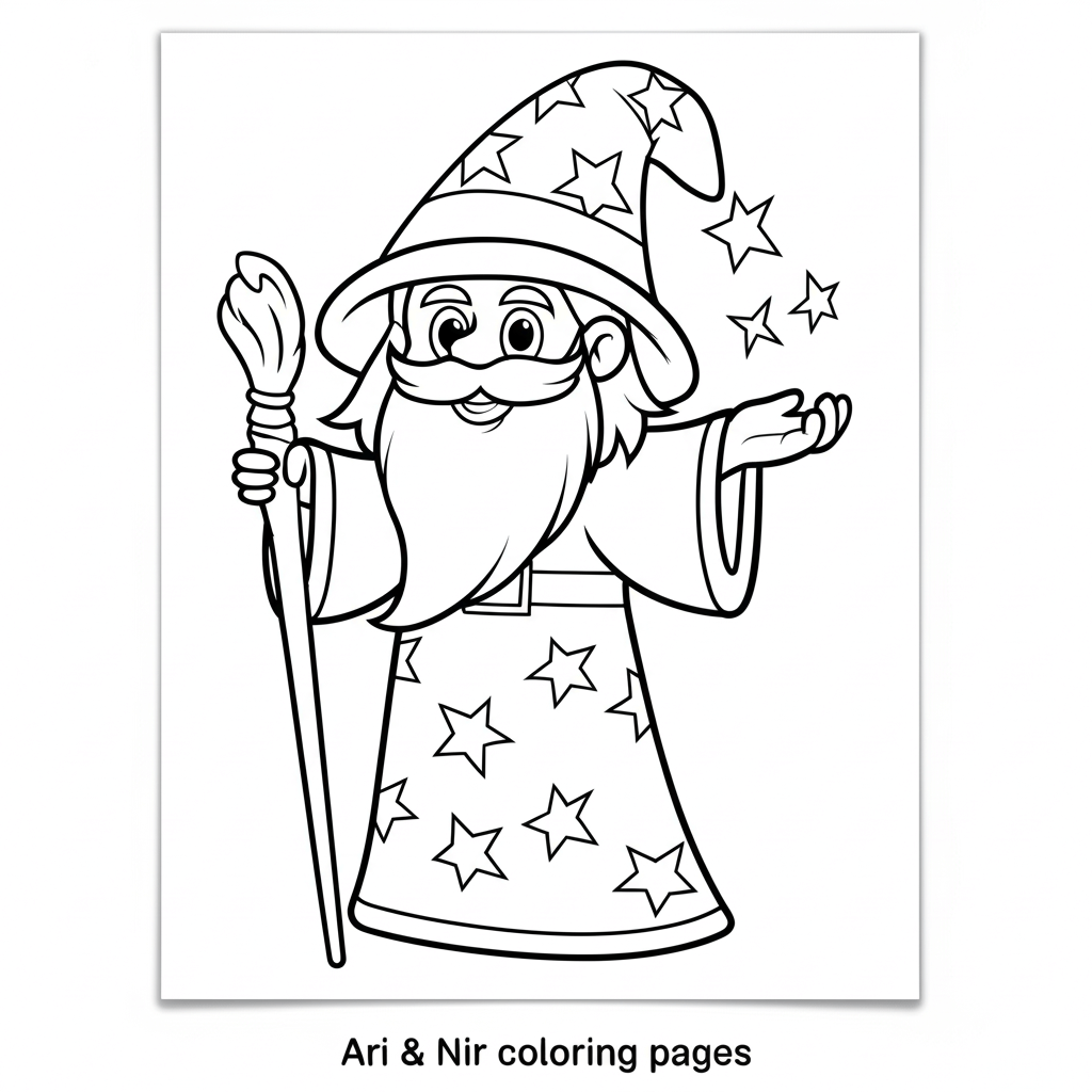 Wizard casting a spell
